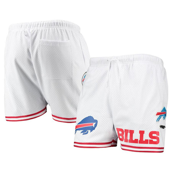 Men's Buffalo Bills White Mesh Shorts